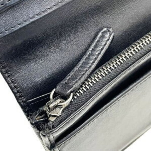 Burberry long wallet logo bifold leather black men - Picture 8 of 8